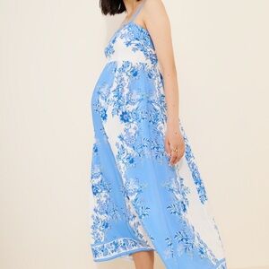 Yumi Kim Blue and White Floral Maxi Dress